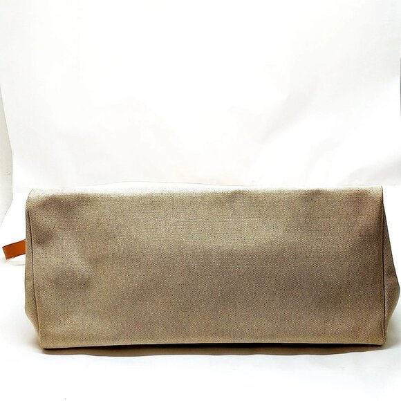 Hermes Hand Bag Beige Canvas mon-1500-091325 - Picture 9 of 16